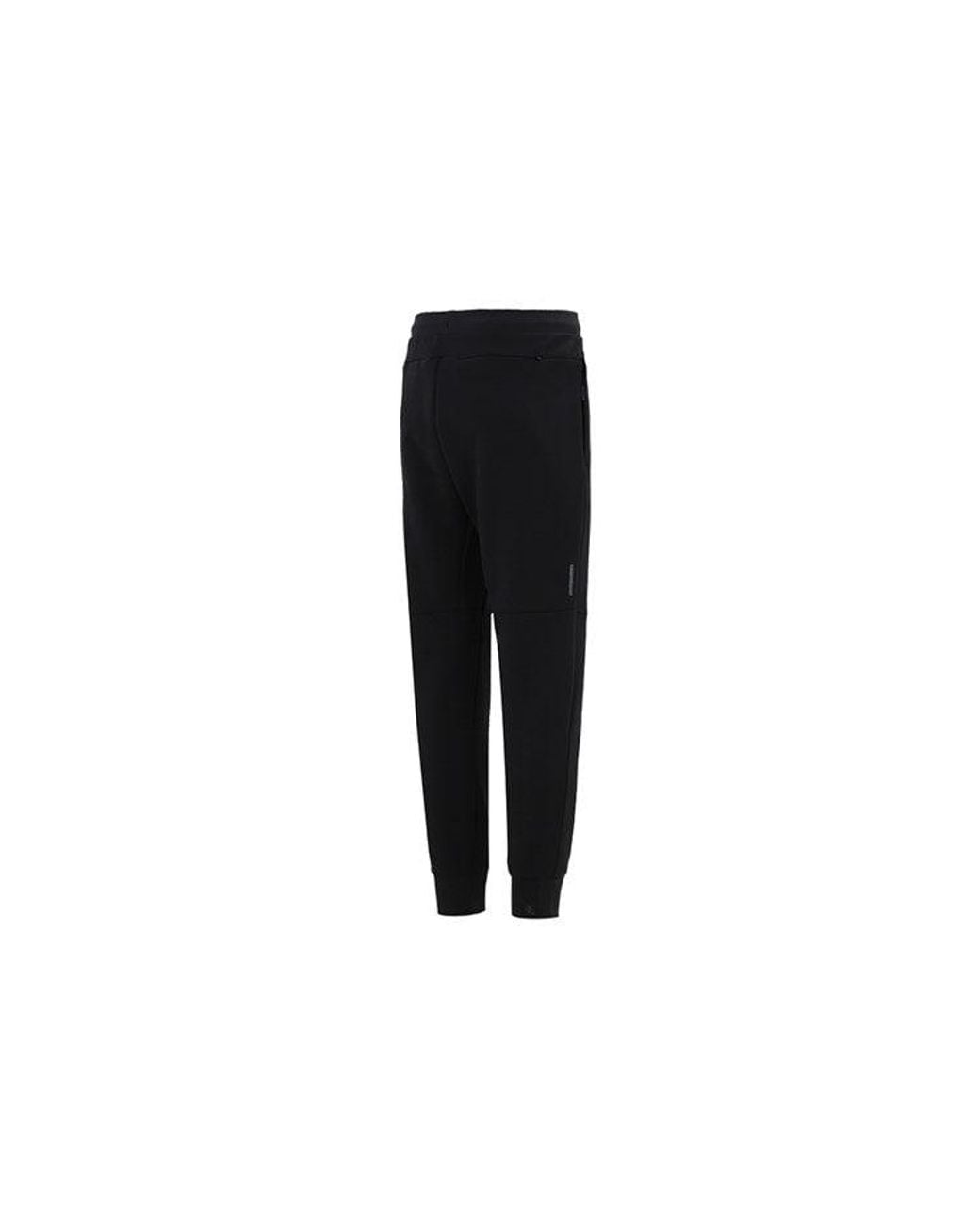 Adidas Black Wj Pnt Swt Martial Arts Series Logo Knit Bundle Feet Sports Pants/Trousers/Joggers for men
