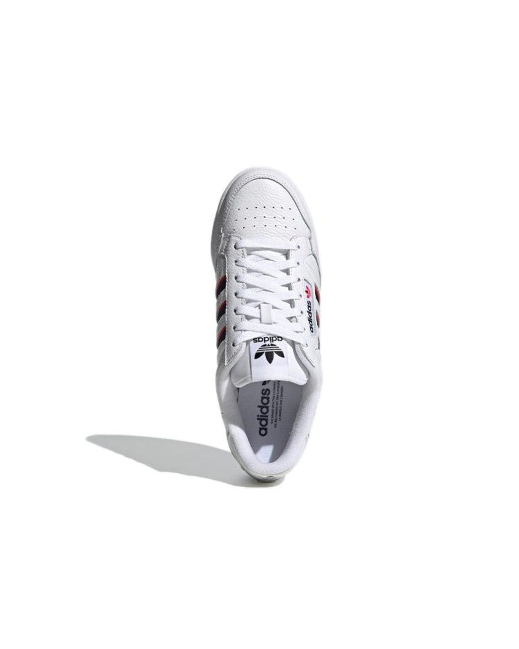Adidas White Continental 80 'Stripes for men