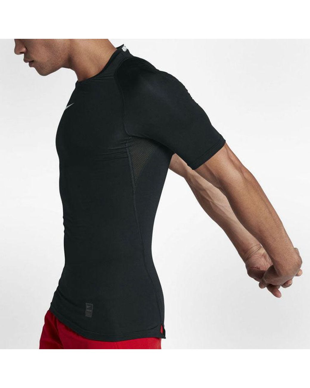 Nike Black Pro Quick Dry Training Sports Short Sleeve for men