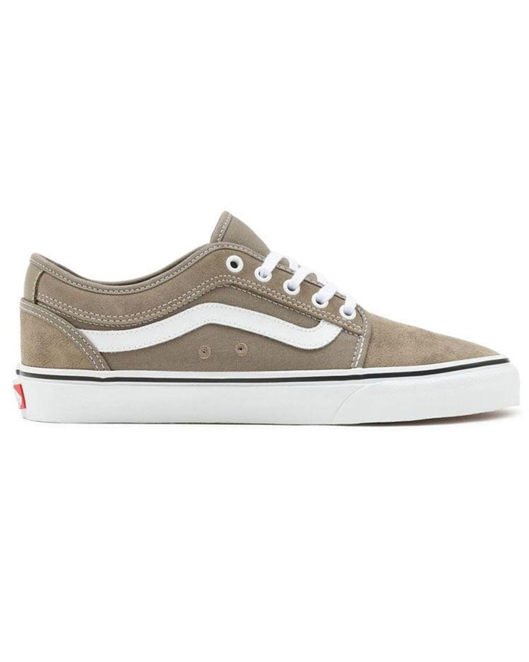 Vans White Chukka Low Sidestripe Sneakers for men
