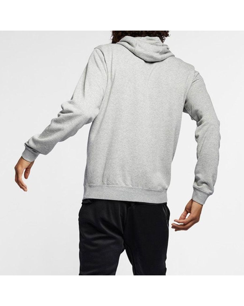 Nike Gray Sportswear Club French Terry Full House Hoodie for men