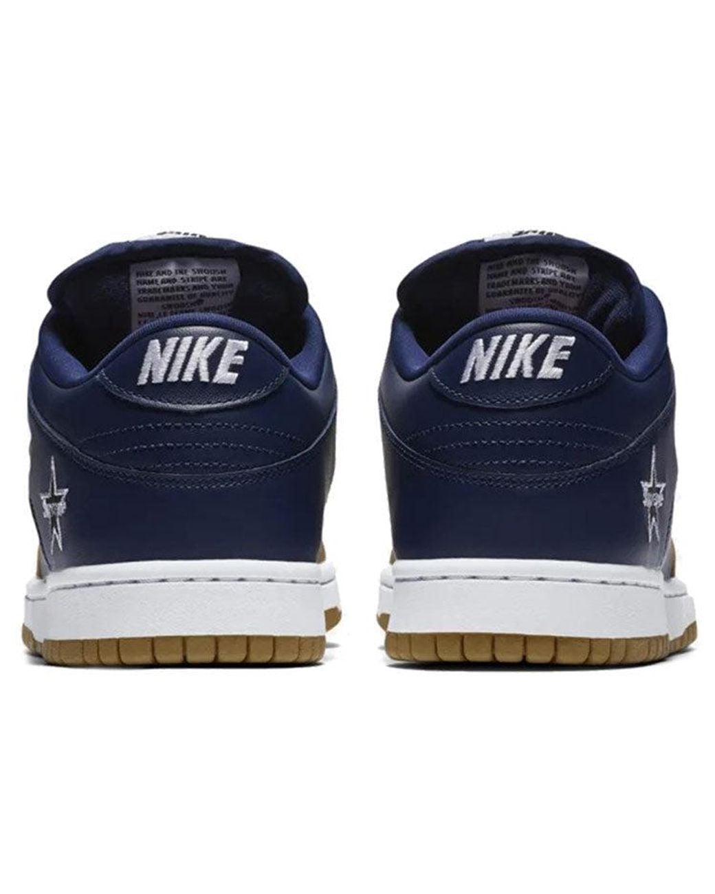 Nike Blue X Supreme Sb Dunk Low Qs 'Metallic' for men