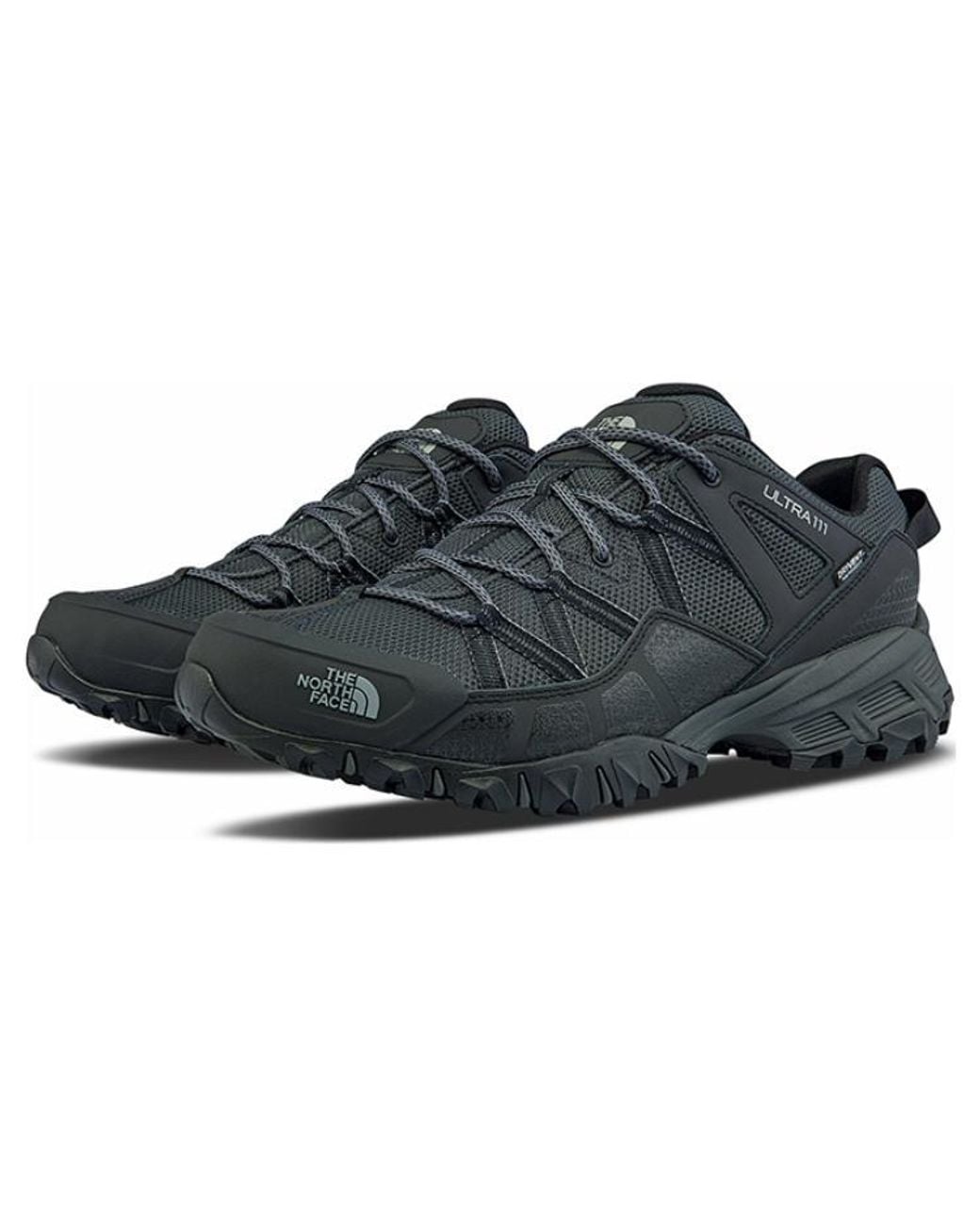 The North Face Gray Ultra 111 Waterproof Trail Hiking Shoes for men