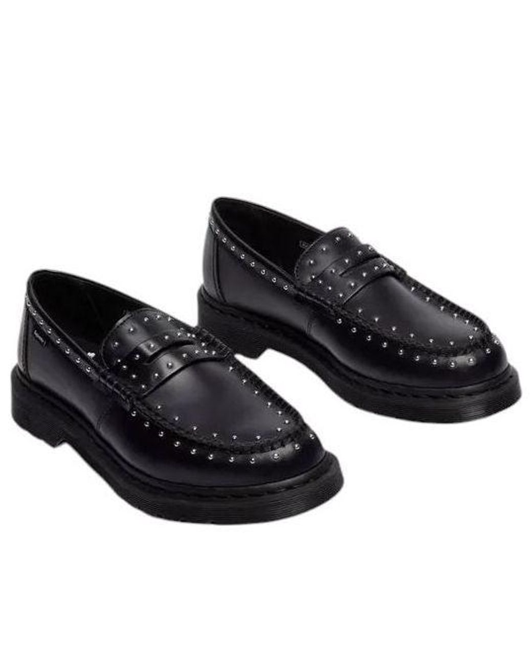 Dr. Martens Black X Supreme Studded Penton Loafer for men