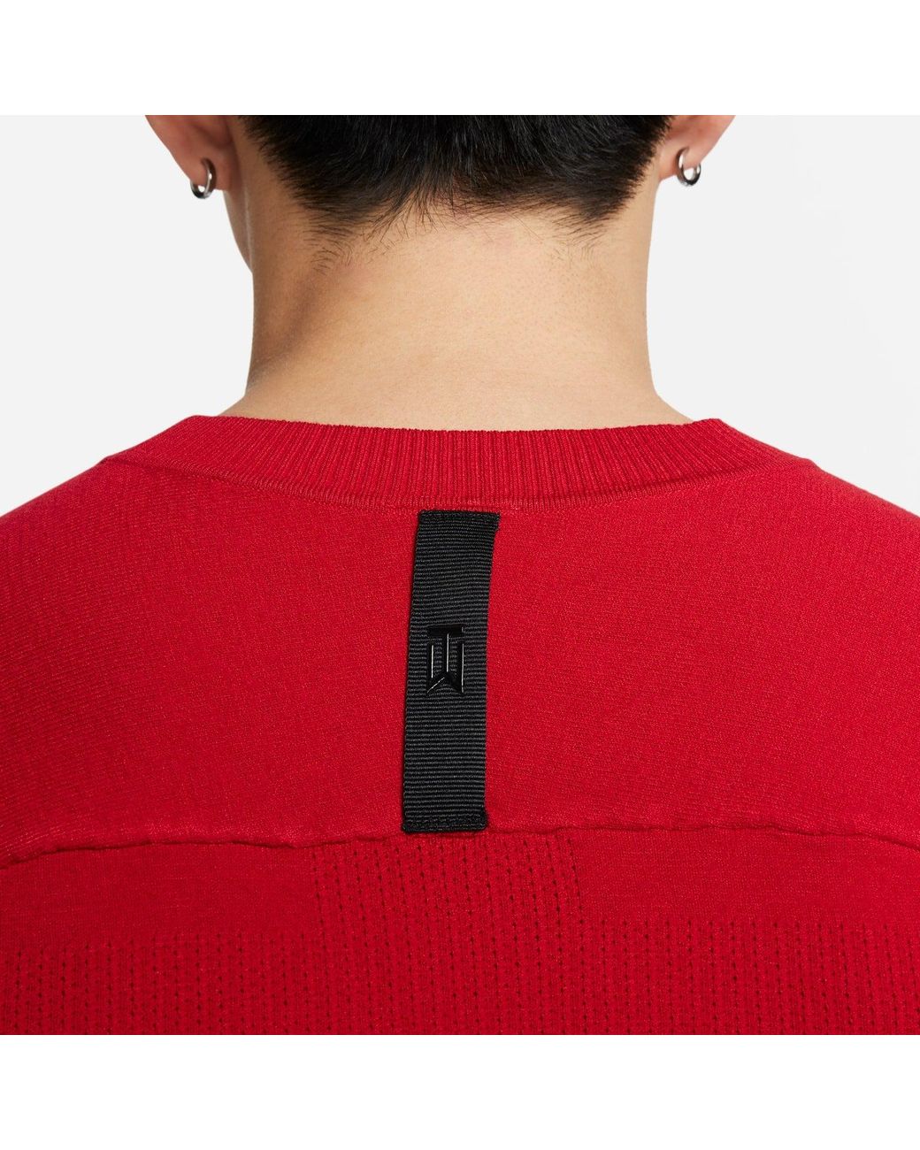Nike Red Dri-Fit Long Sleeve T-Shirt for men