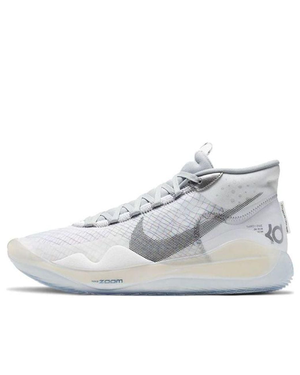 Nike White Zoom Kd 12 'Wolf' for men