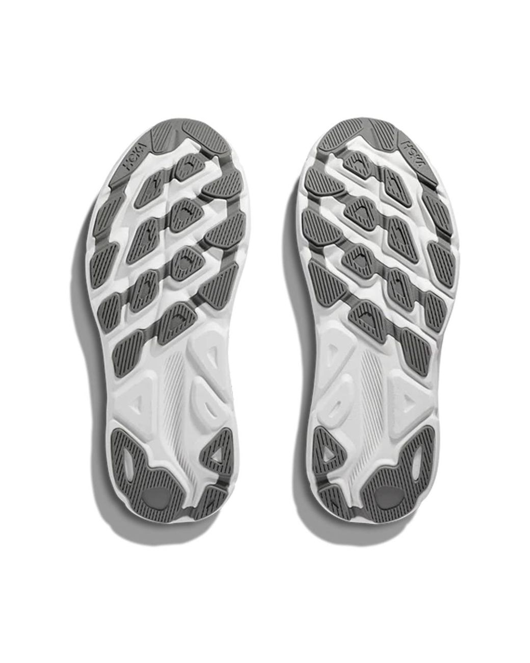 Hoka One One Gray Clifton 9 2E Wide 'Harbor Mist' for men