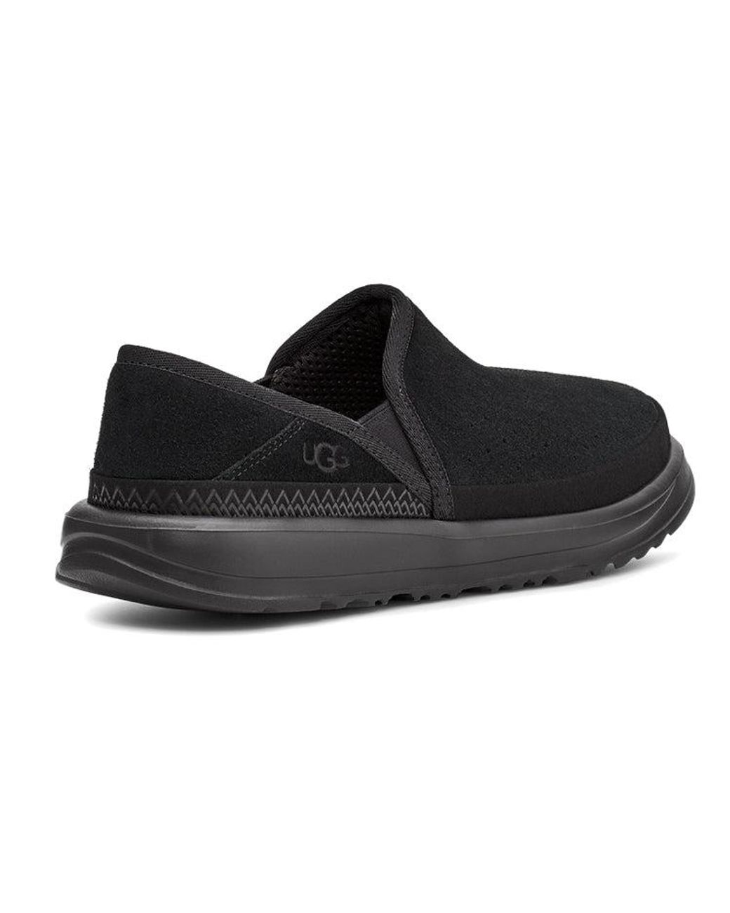 Ugg Black Kick It Slip-On Athleisure Casual Sports Shoe Fleece Lined for men