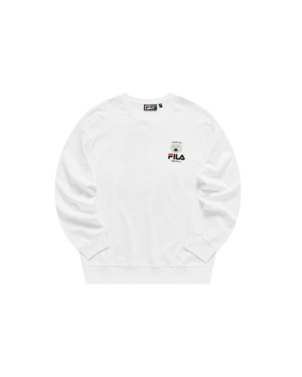Fila Blue X Pepe Shimada Crossover Cartoon Printing Sports Round Neck Pullover for men