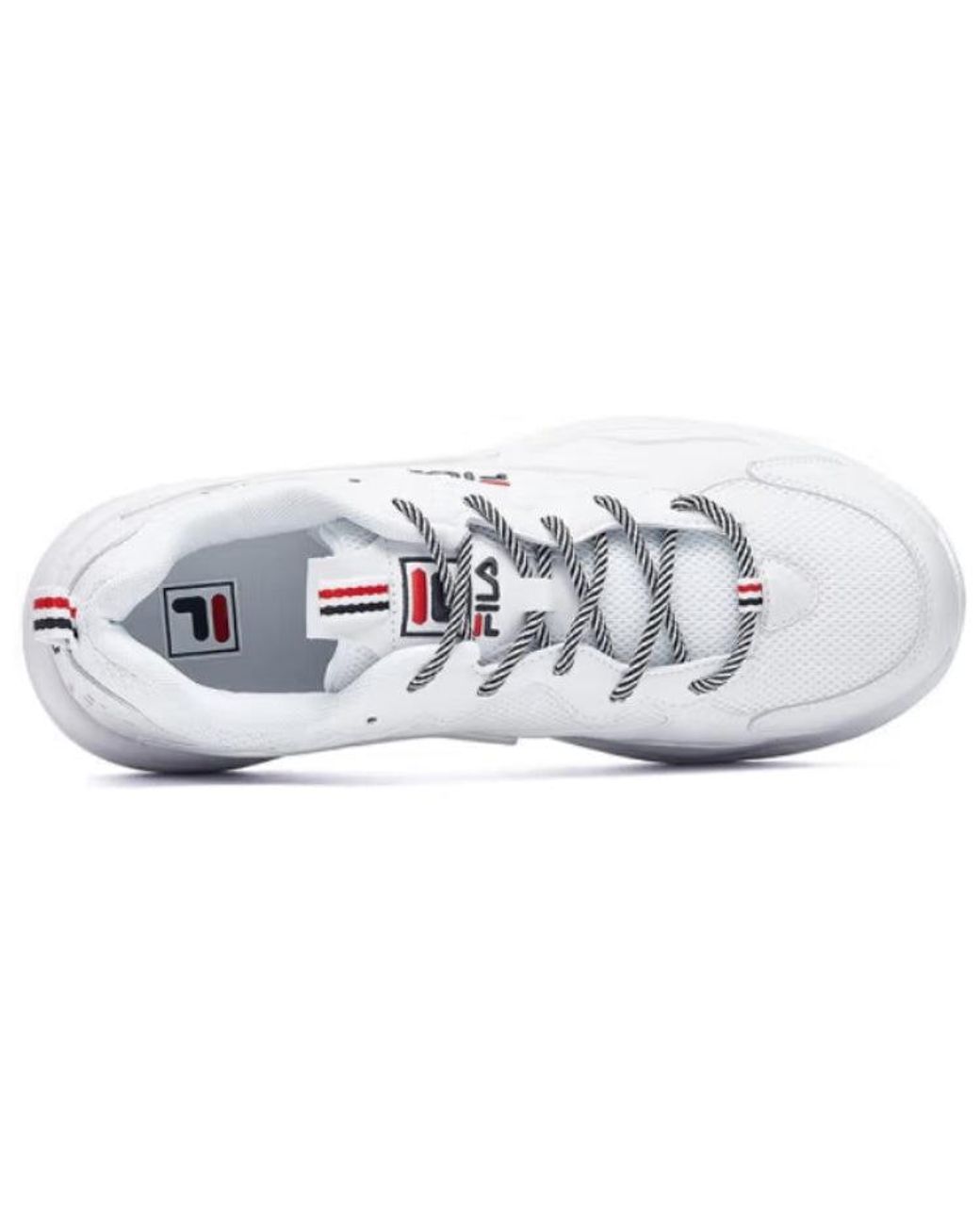 Fila White Tracer Running Shoes for men