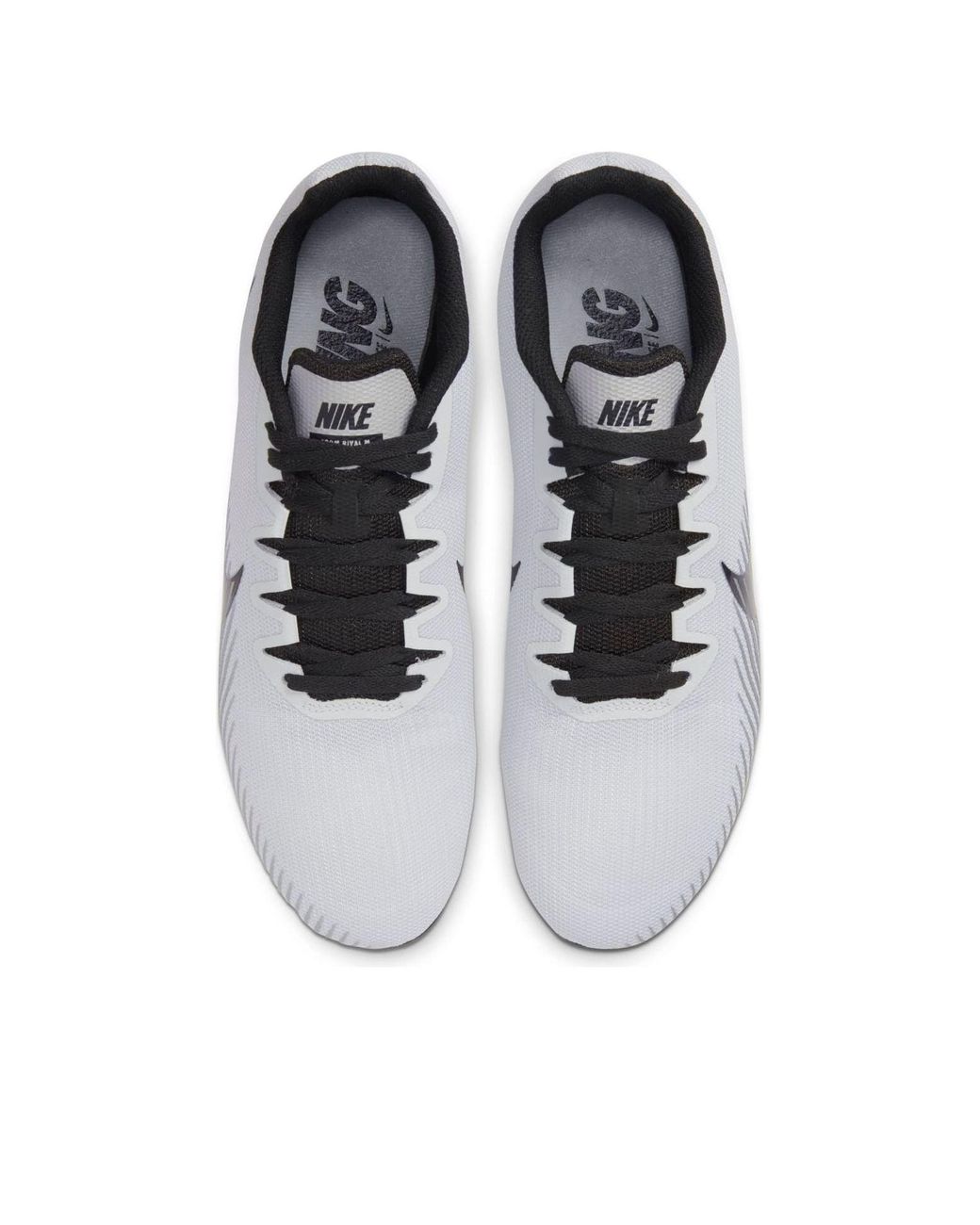 Nike Gray Air Zoom Rival M 9 Spikes 'Pure Platinum' for men