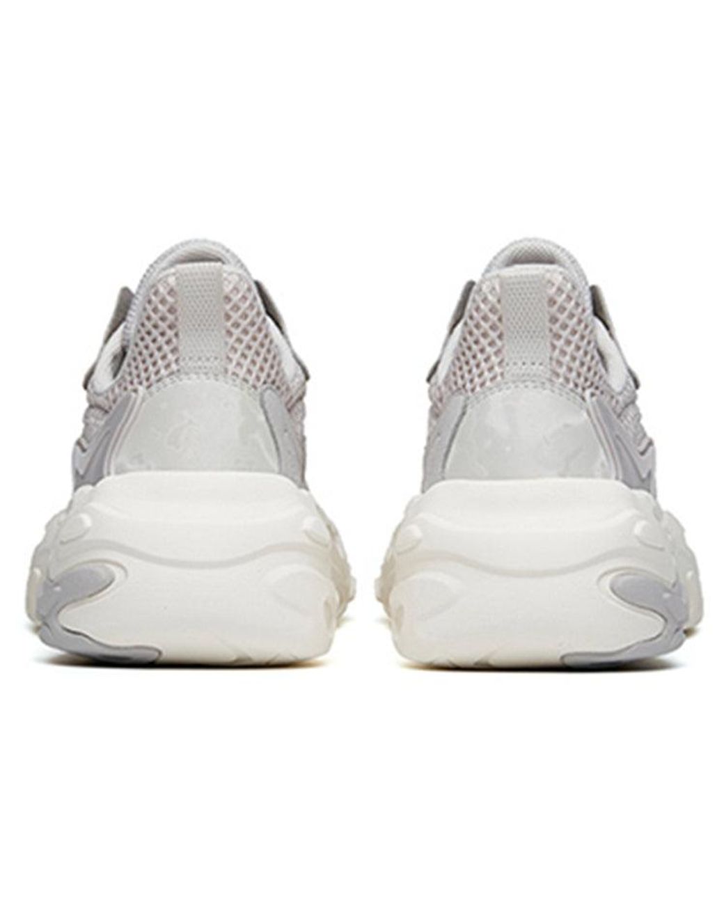 Anta White 'Pojian Comfort Breathable Low-Top Sneakers' for men