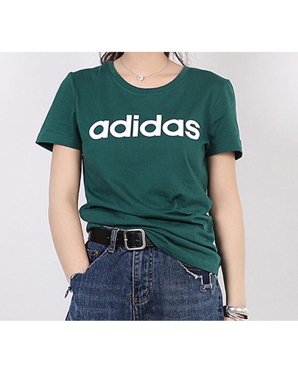 Adidas Green (Wmns) Neo Short Sleeve Forest