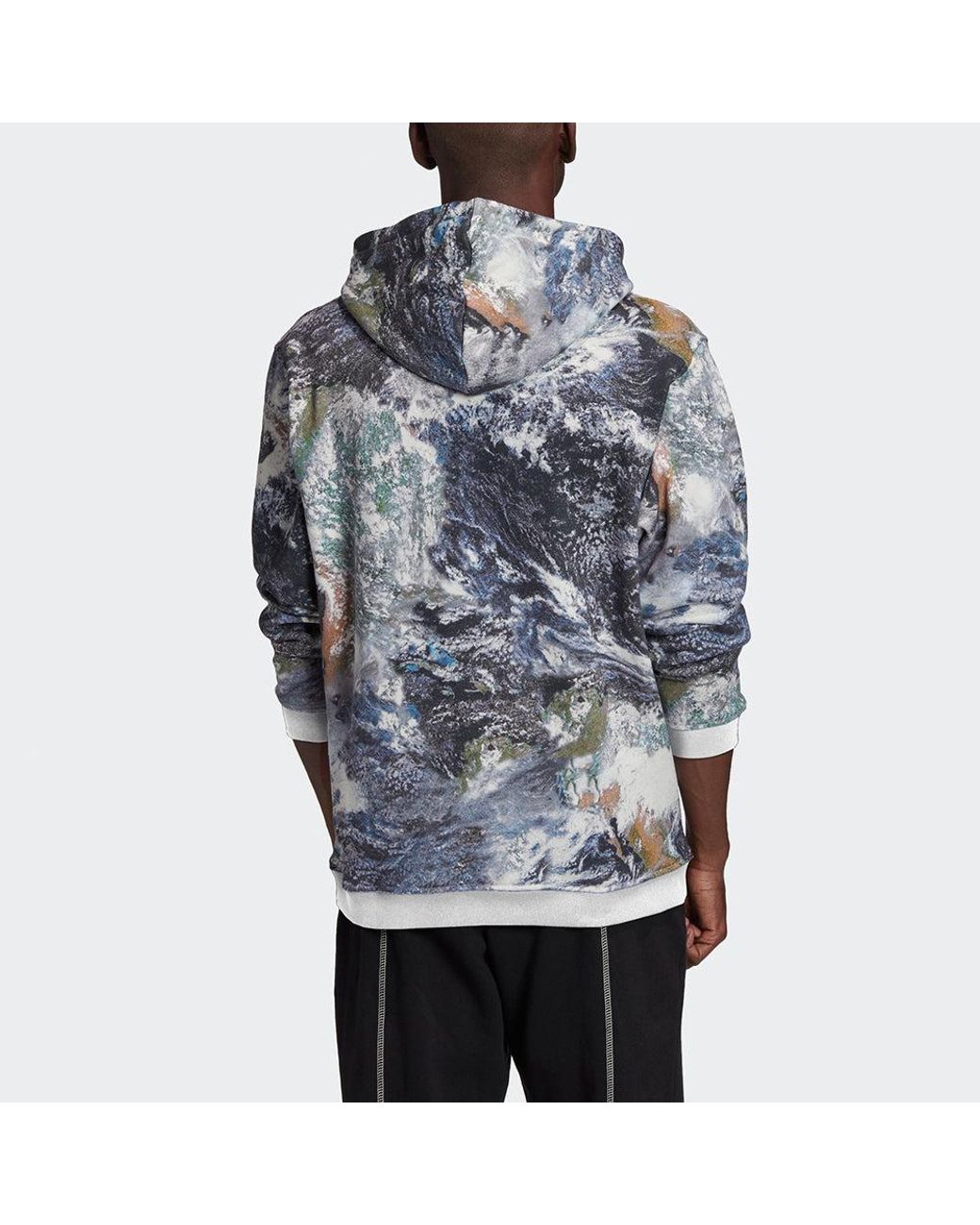 Adidas Metallic Originals D Grp Hoody Earth Printing Sports for men