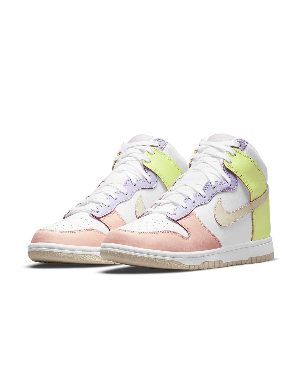Nike White (Wmns) Dunk High 'Lemon Twist'