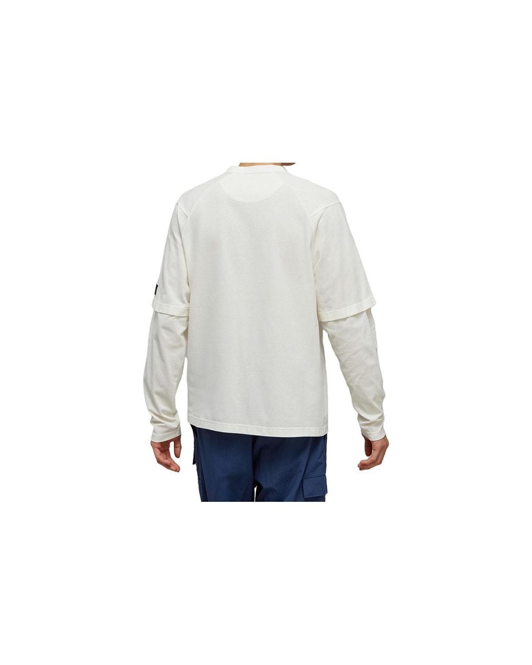Adidas Gray Y-3 Off- Layered Long Sleeve T-Shirts for men