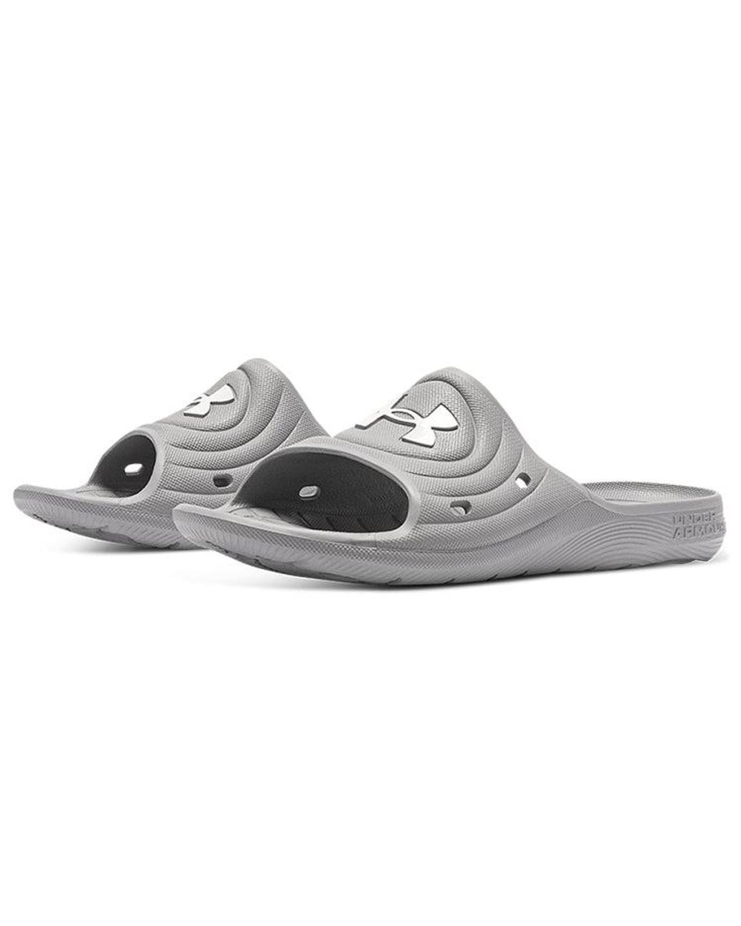Under Armour Gray Locker 4 Slide 'Mod' for men