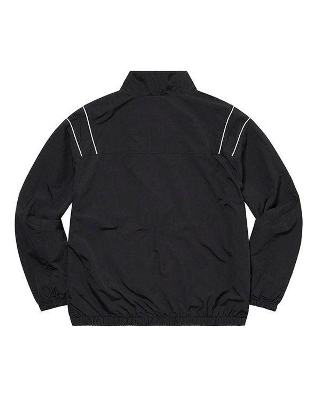 Supreme Black Cross Paneled Track Jacket for men