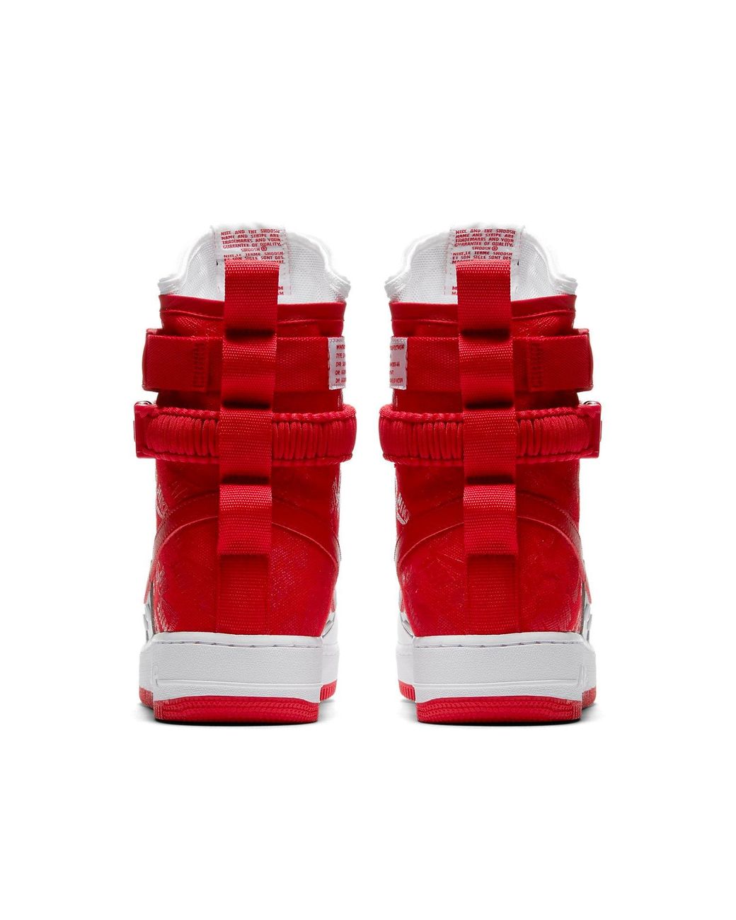 nike sf air force 1 high university red