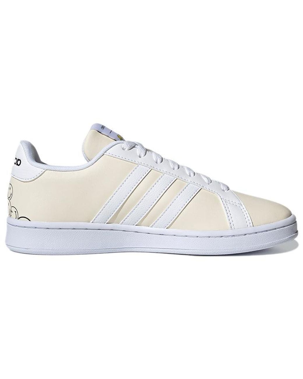 Adidas White (Wmns) Neo X Smiley Grand Court 'Cream'