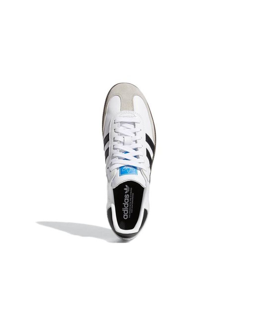 Adidas White Samba Adv Gum' for men