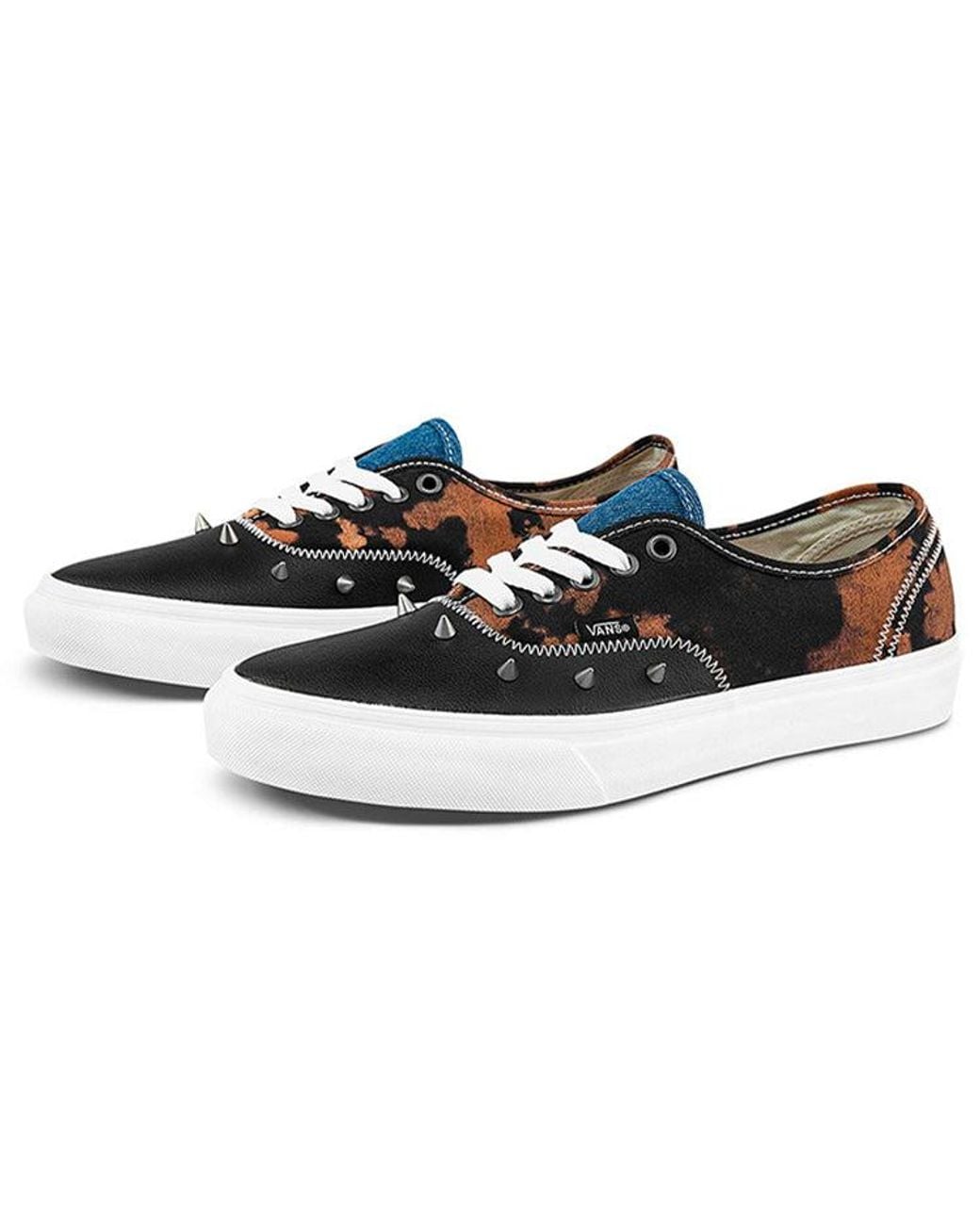 Vans Black Tartan Daze X Authentic 'Multi Acid Dye' for men