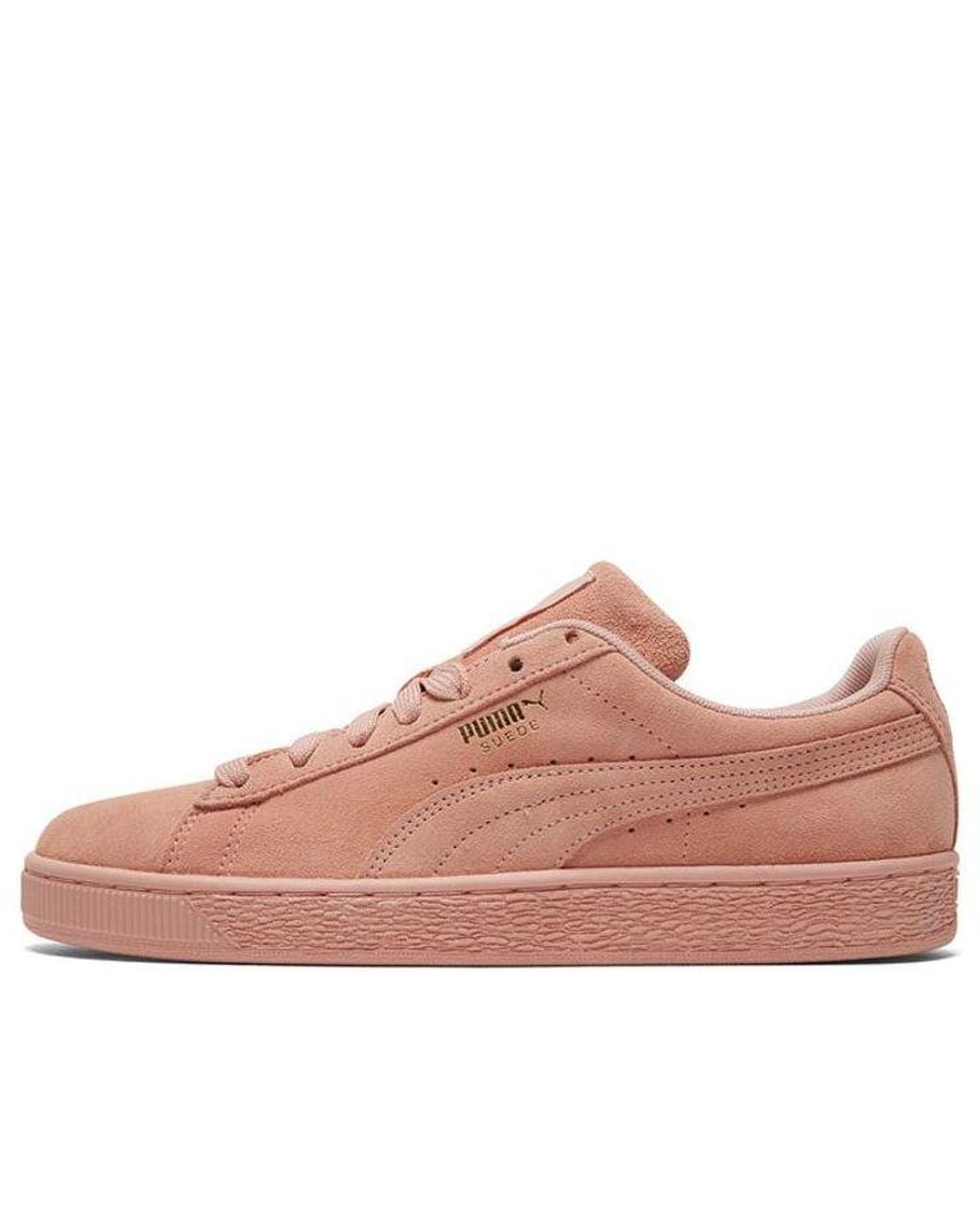 PUMA Pink Suede Classic Low Top Board Shoes for men