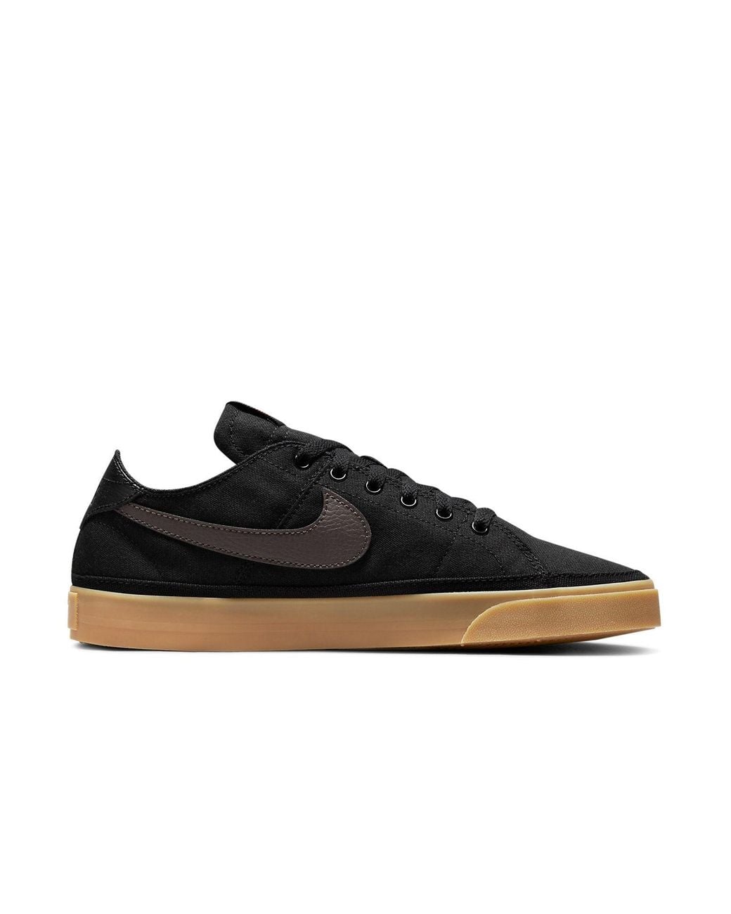 Nike Black Court Legacy Canvas Gum' for men