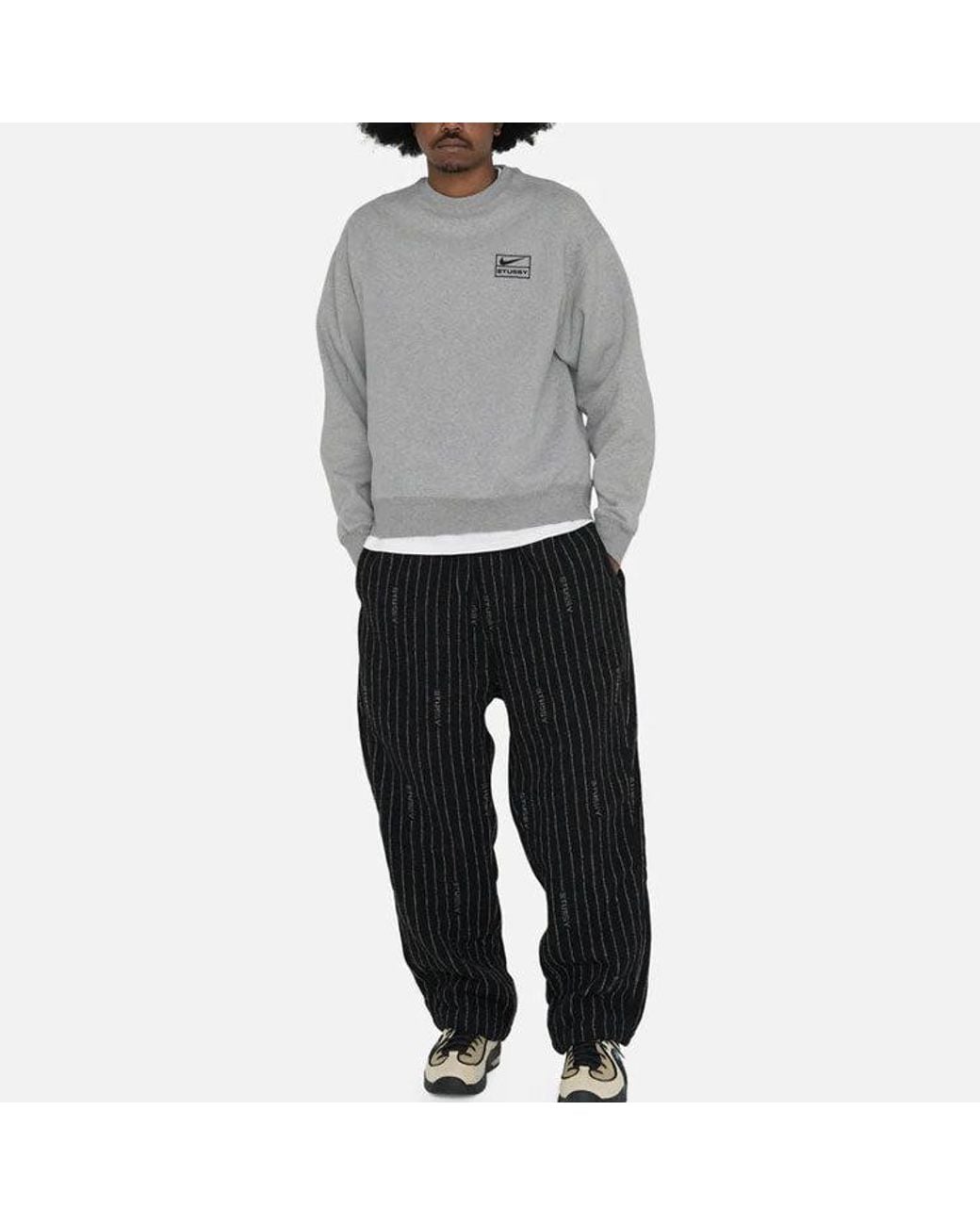Nike Gray Feece Crew Hoodie X Tuy for men
