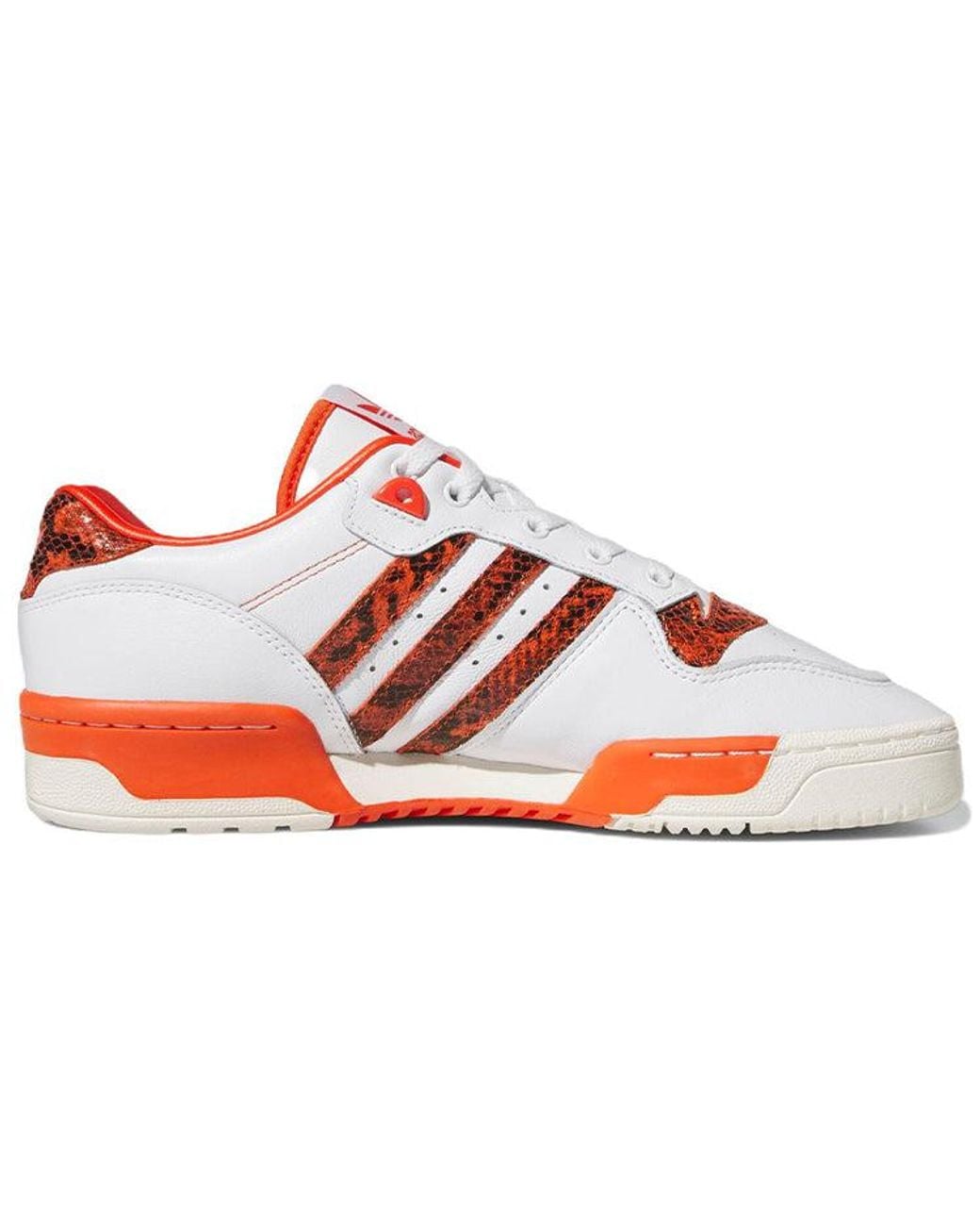 Adidas White Rivalry Low Shoes Snakeskin' for men