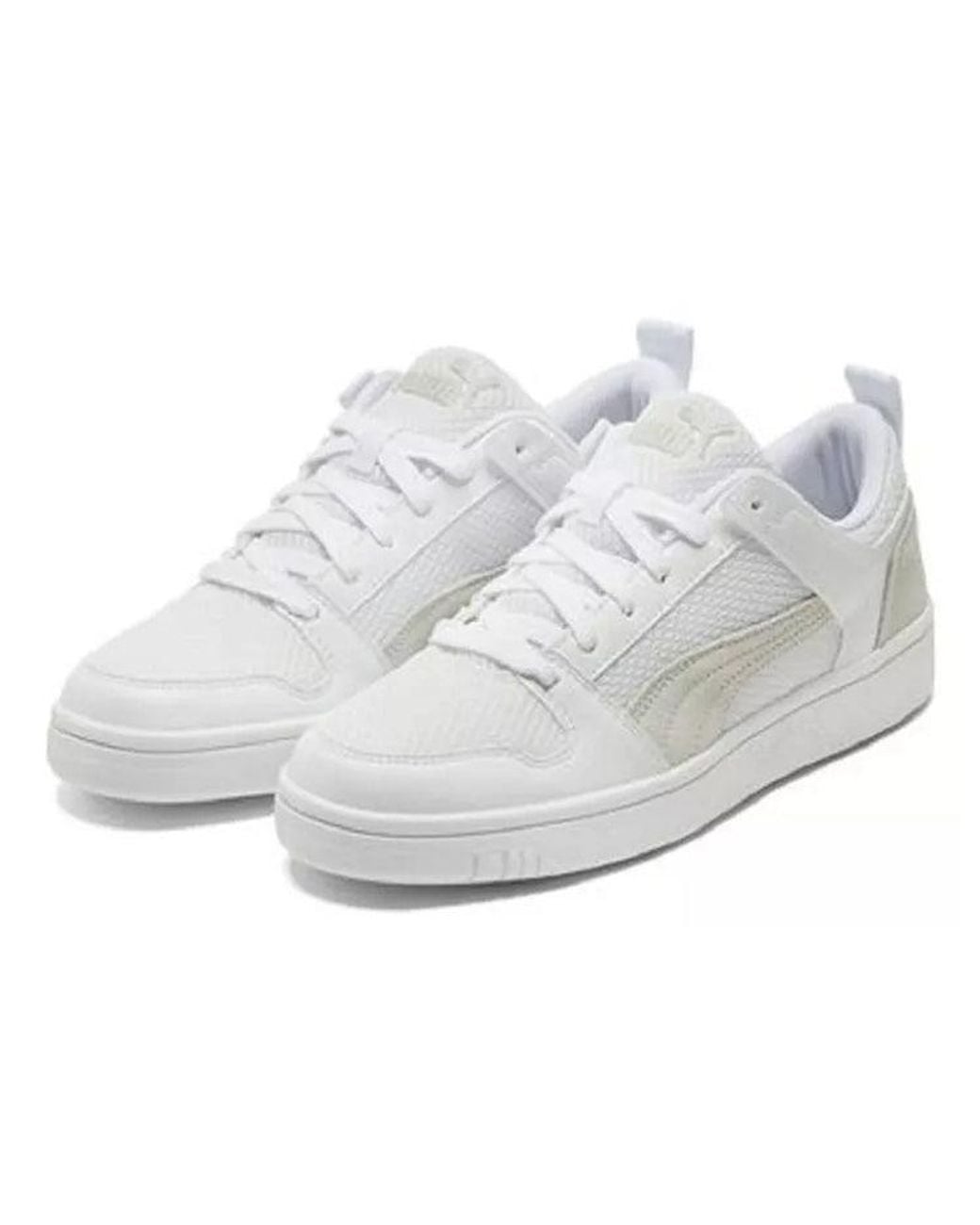 PUMA White Rebound Layup Lo Mesh for men