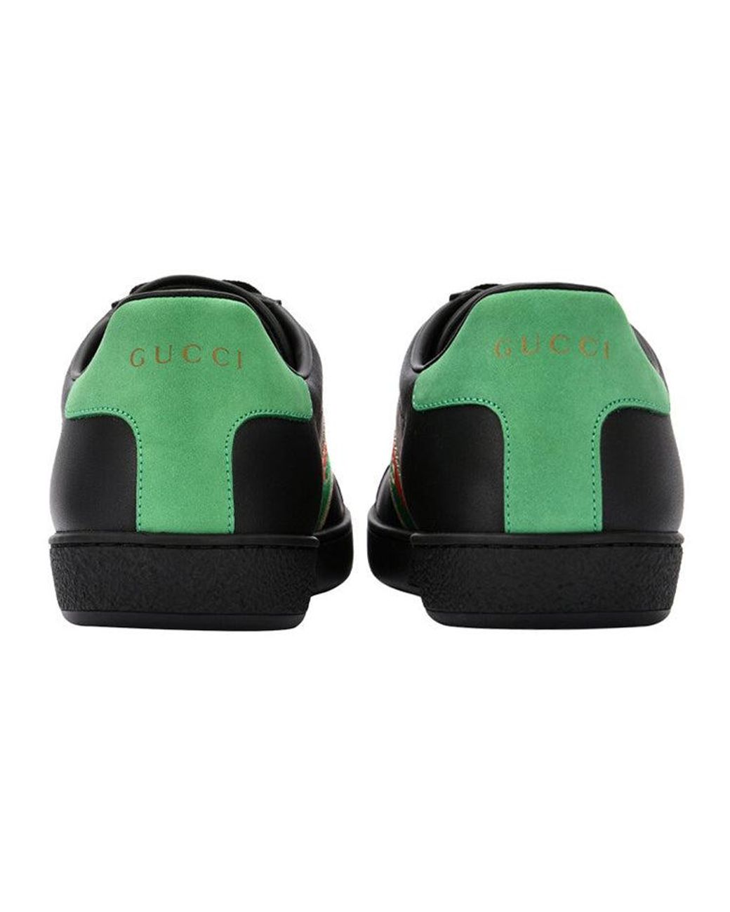 Gucci Black (Wmns) Ace Elastic Web 'Interlocking G