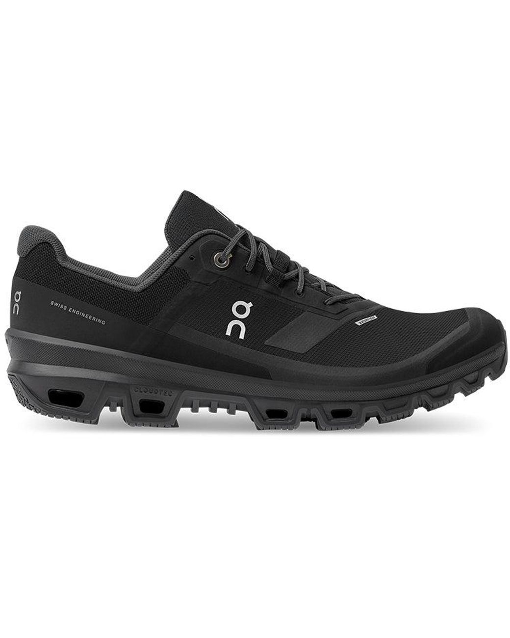 On Shoes Black Cloudventure Waterproof for men