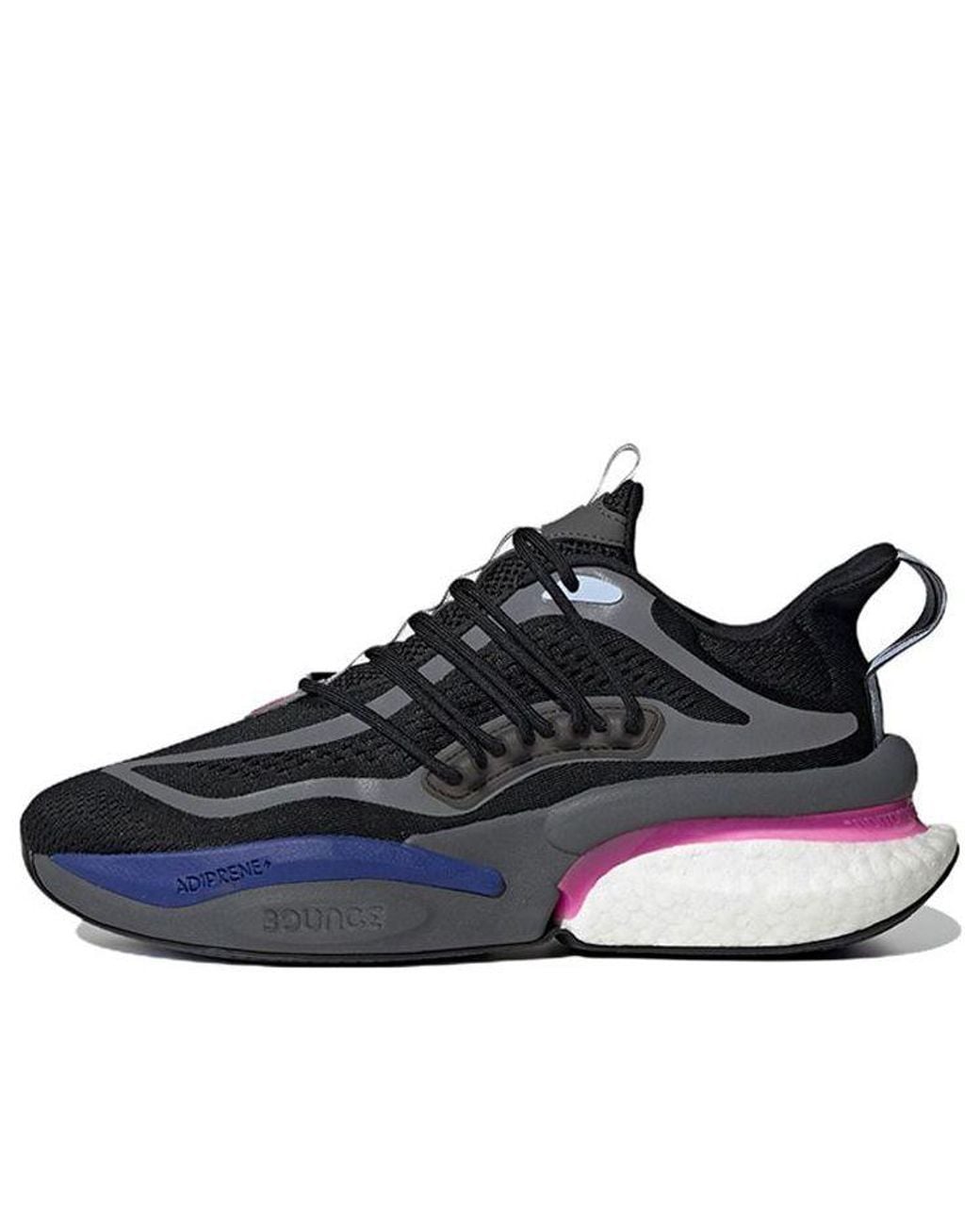 Adidas Blue Alphaboost V1 Fuchsia' for men