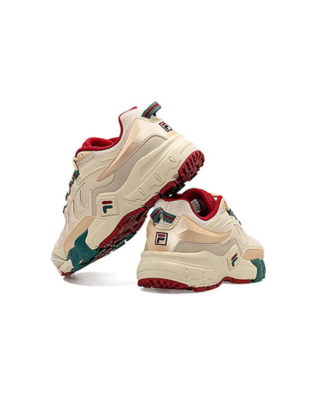 Fila White (Wmns) Fila Retro Running Shoes Golden