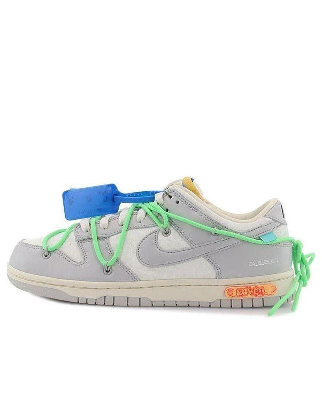 Nike Blue X Off- Dunk Low 'Lot 26 Of 50' for men
