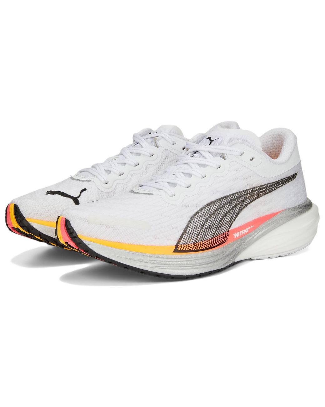 PUMA White Deviate Nitro 2 Sunset Glow' for men