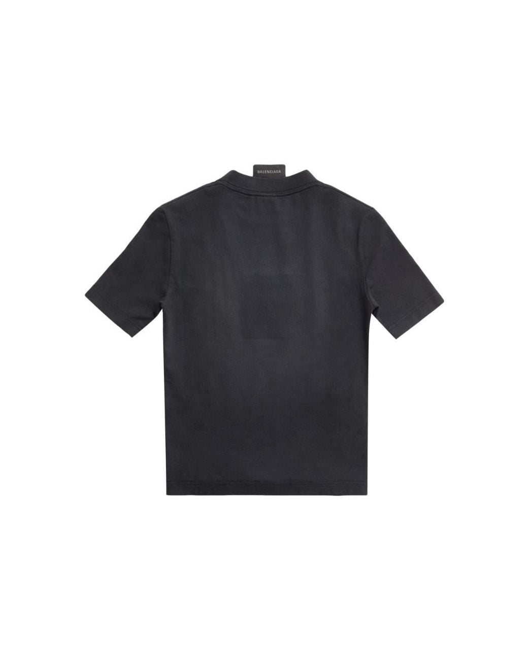 Balenciaga Blue (Wmns) Paris By Day Tight Small Fit T-Shirt Faded'