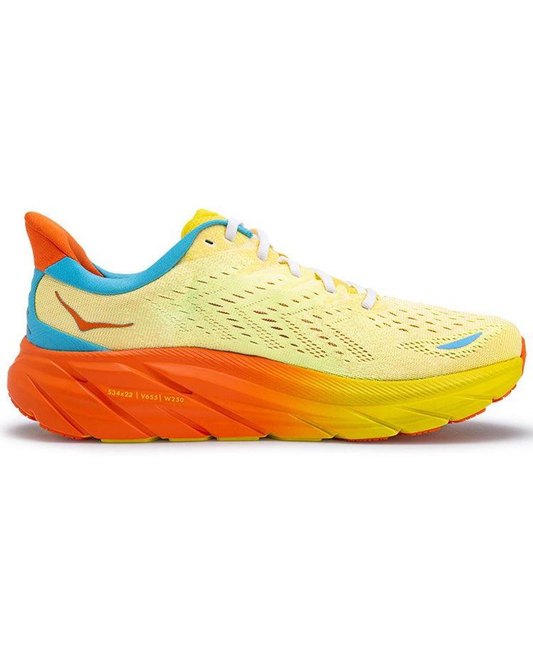 Hoka One One Yellow Clifton 8 for men