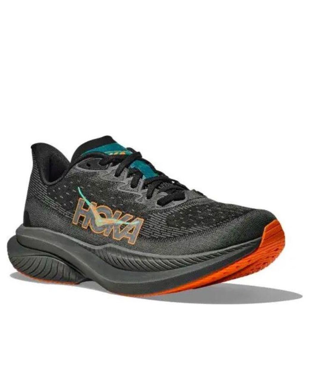 Hoka One One Brown Mach 6 Electric Tangerine' for men