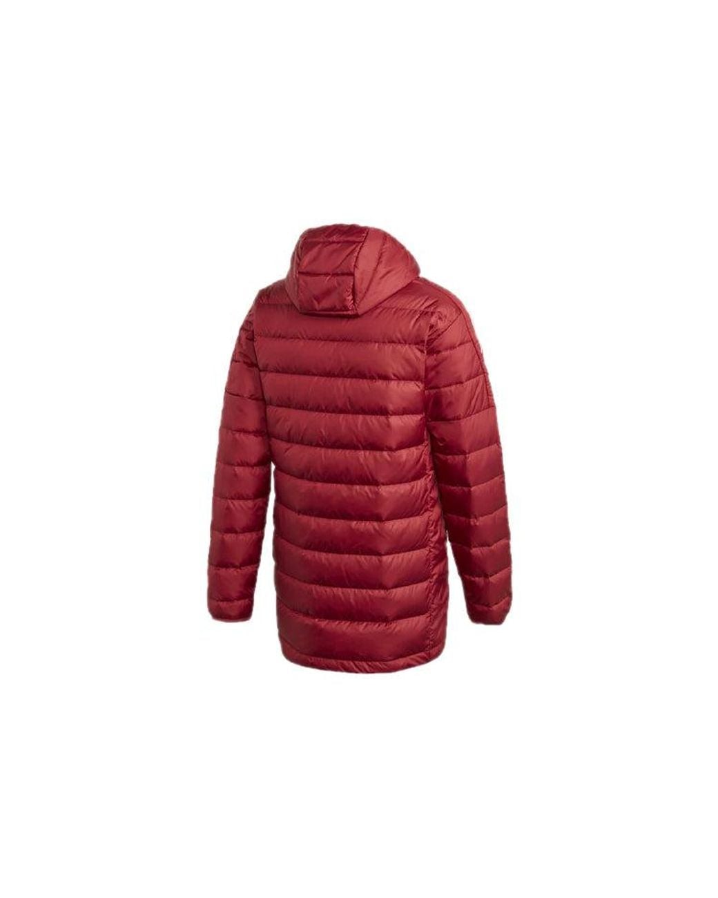 Adidas Red Winter Long Cap Down Jacket for men