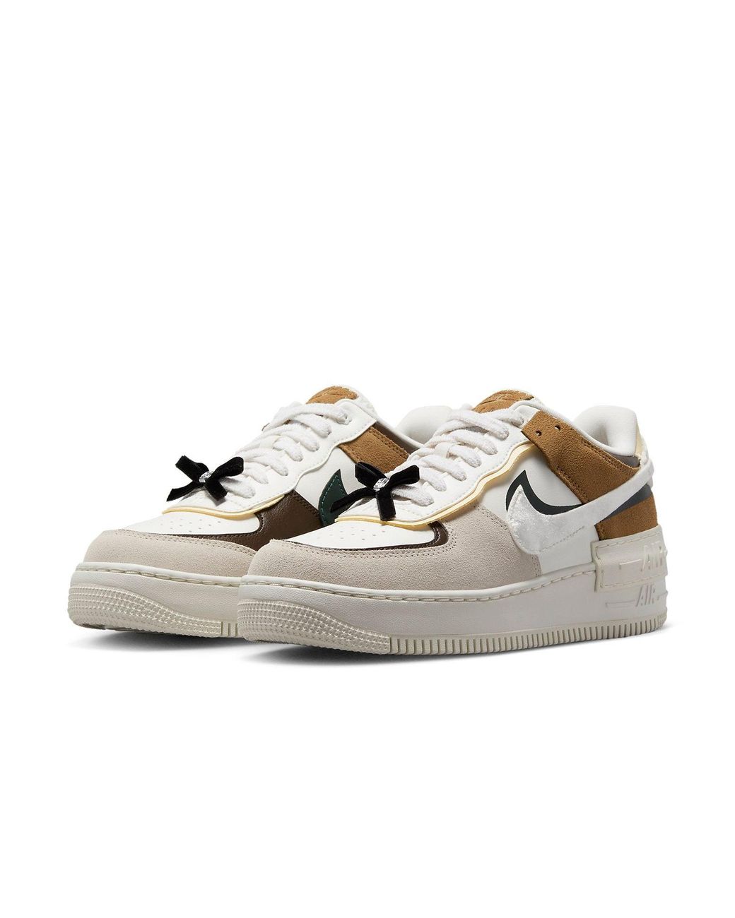 Nike White (Wmns) Air Force 1 Shadow 'Bling'