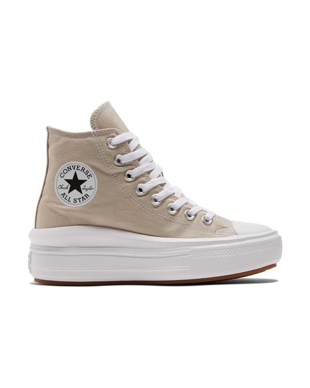 Converse Metallic (Wmns) Chuck Taylor All Star Move Platform High 'Beach Stone'