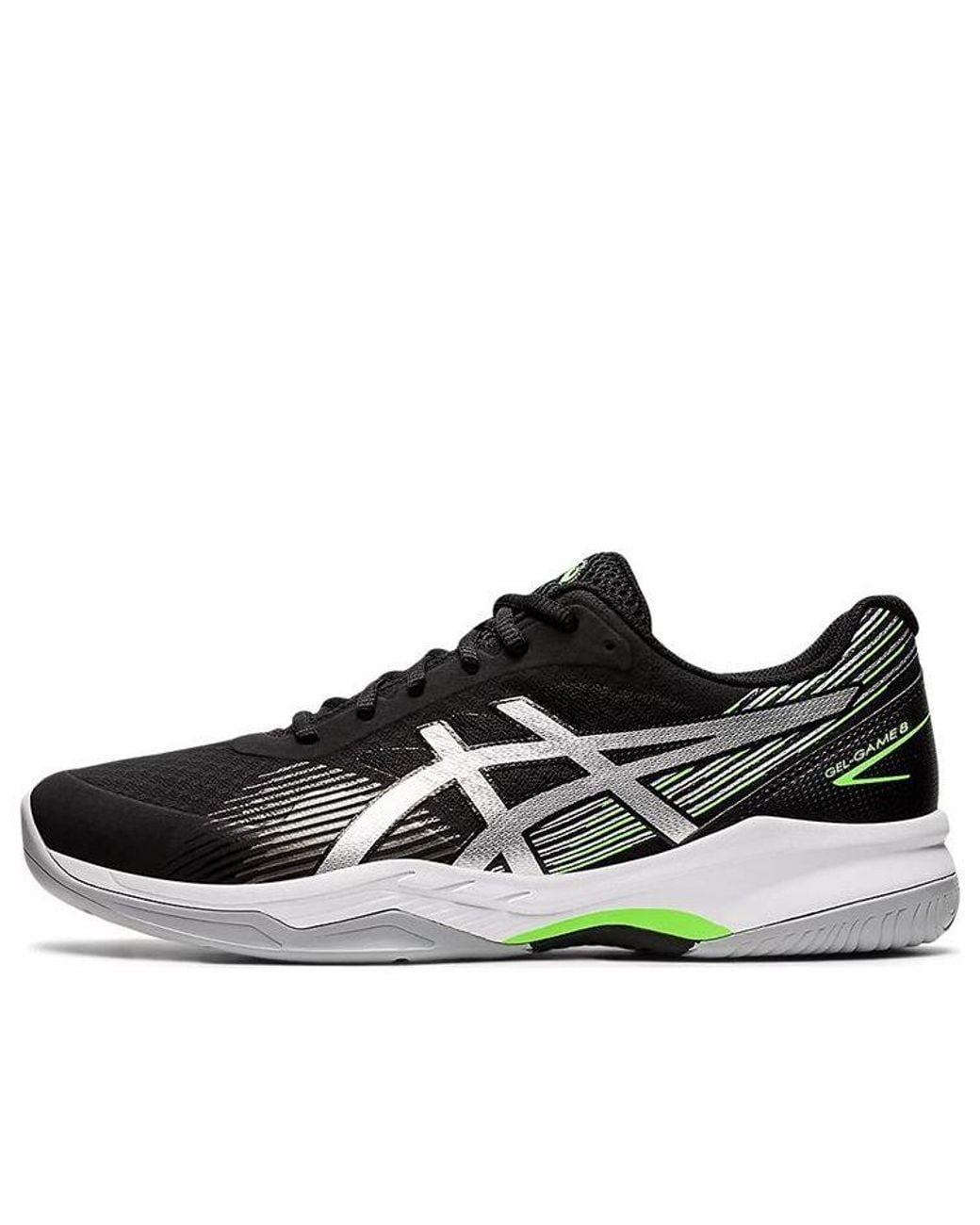 Asics Black Gel-Game 8 Sliver' for men