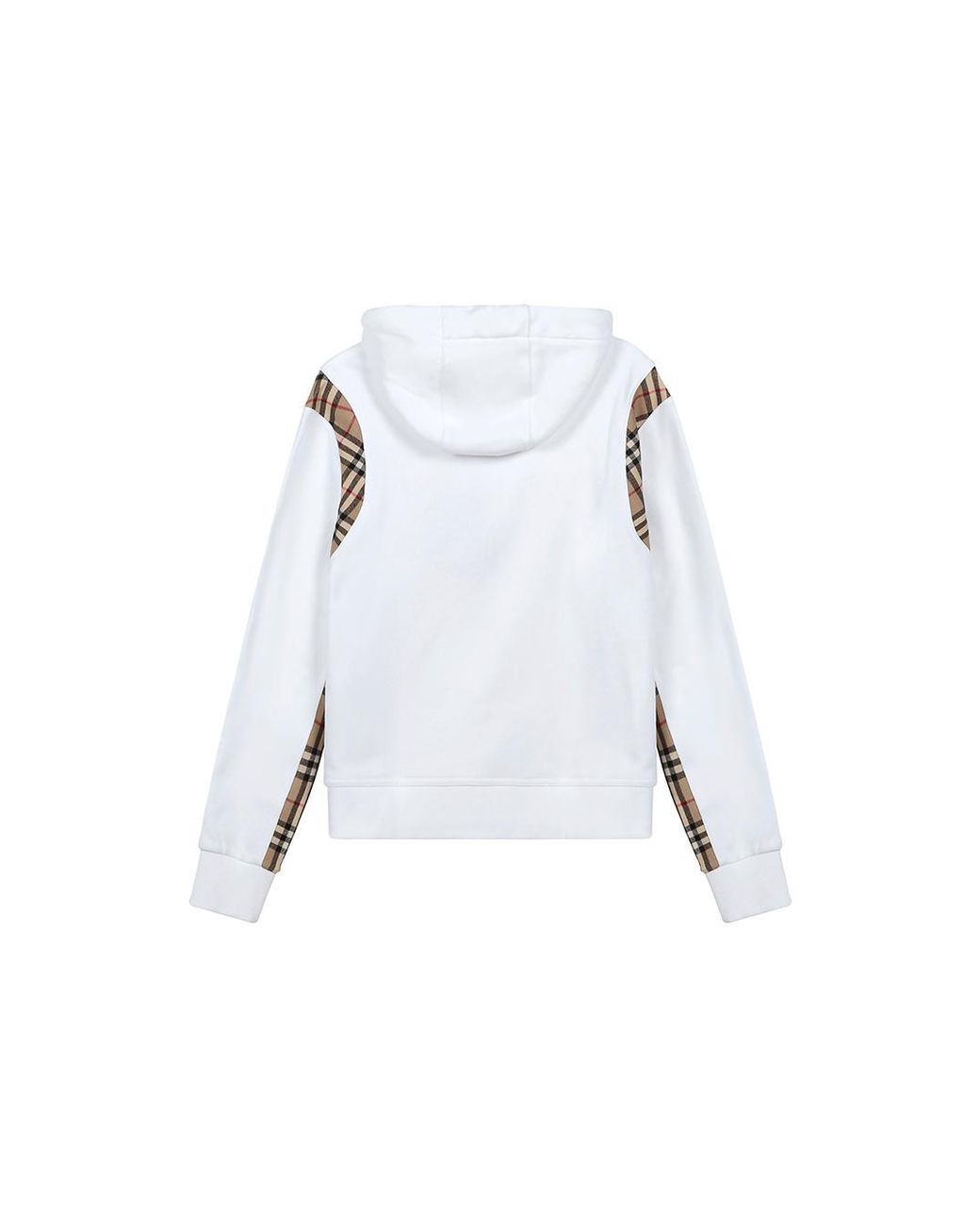 Burberry White (Wmns) Plaid Loose Hoodie