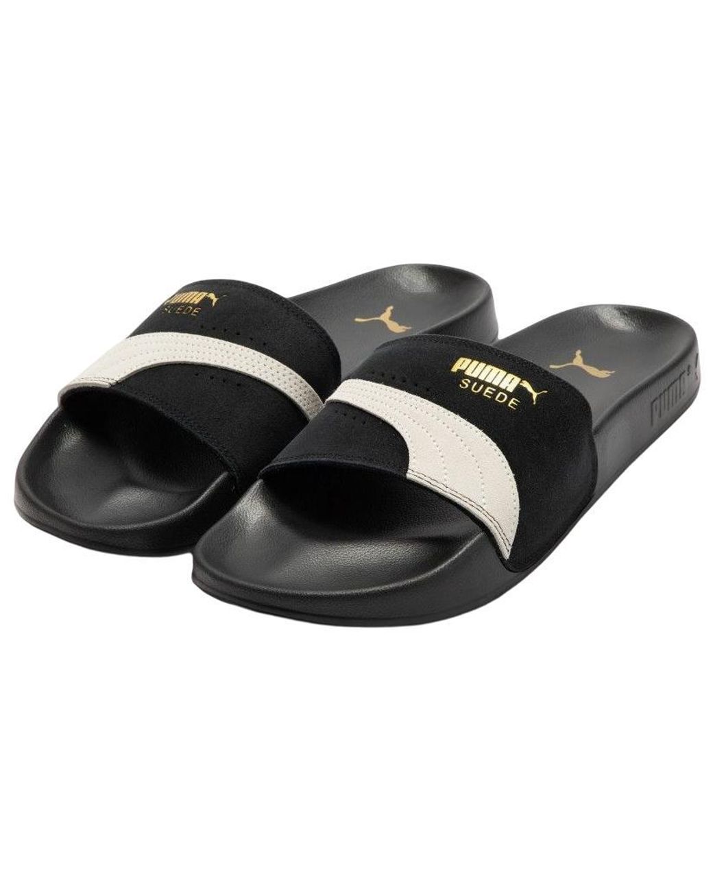 PUMA Black Lead Cat 2.0 Suede Og Slide for men