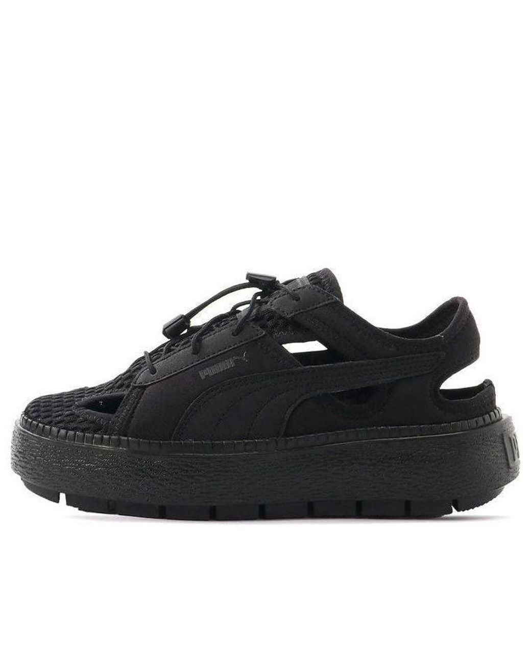 PUMA Black (Wmns) Basket Platform Trace Light Mule