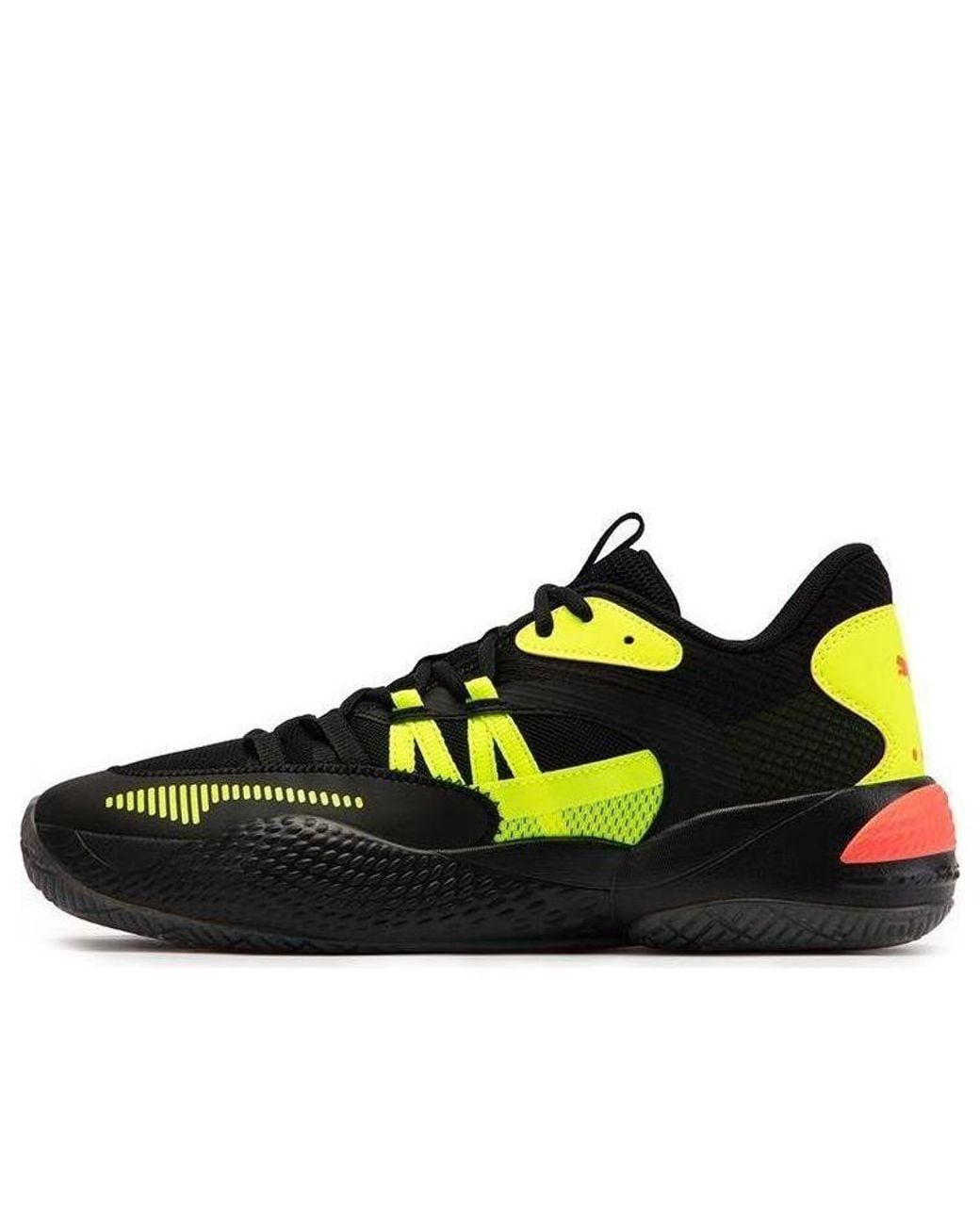 PUMA Black Court Rider 2.0 Glow Stick Lime Squeeze' for men