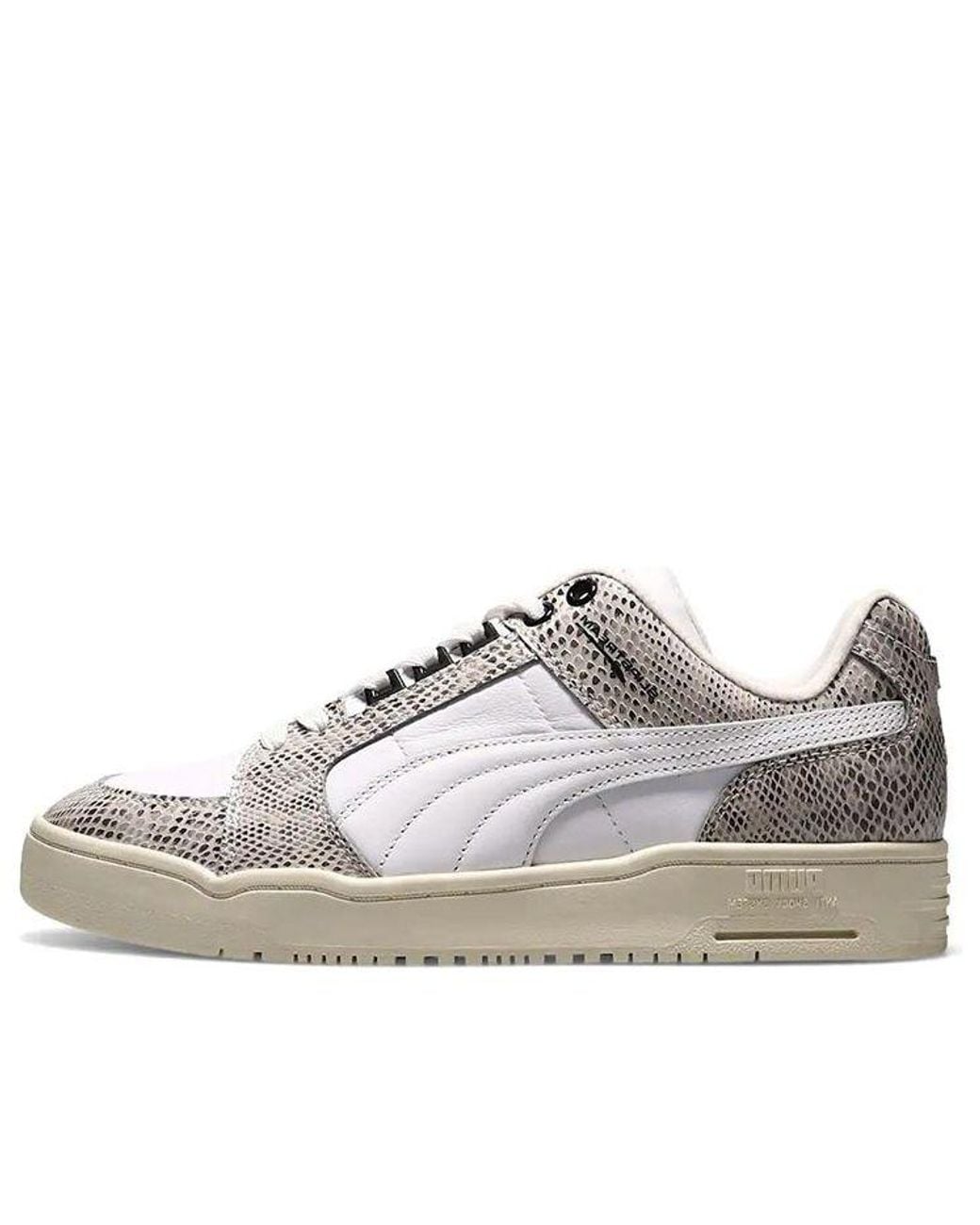 PUMA White Slipstream Low Retro Snake for men