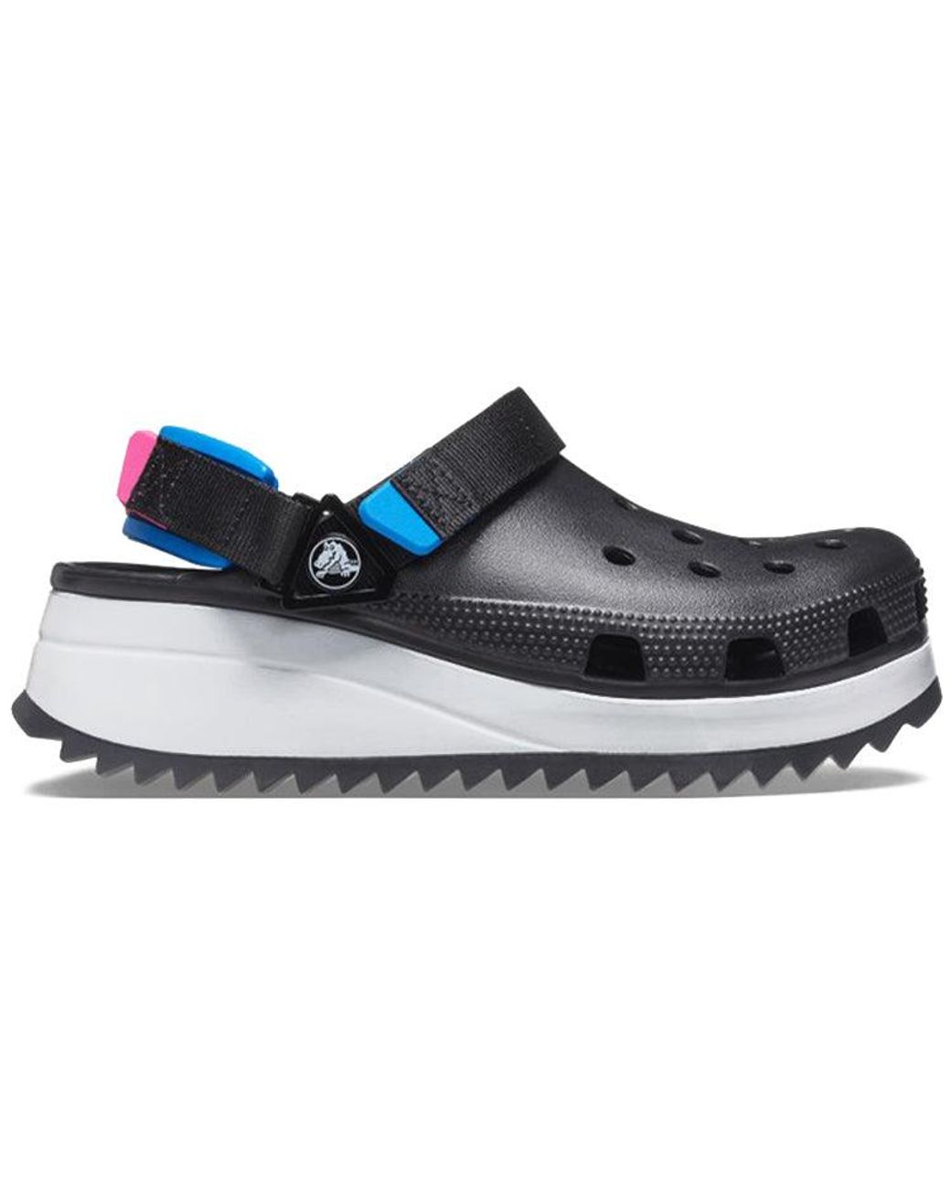 Crocs™ Classic Hiker Clog Sports Black Blue Red Sandals 'black Blue Red'  for Men | Lyst